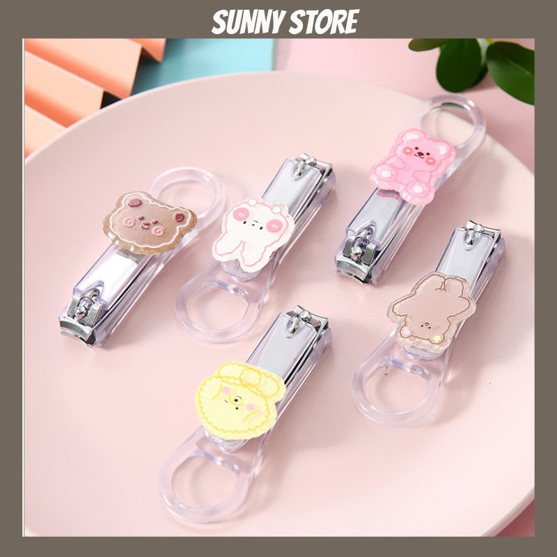 Cắt móng tay mini trong suốt họa tiết dễ thương SUNNYSTORE