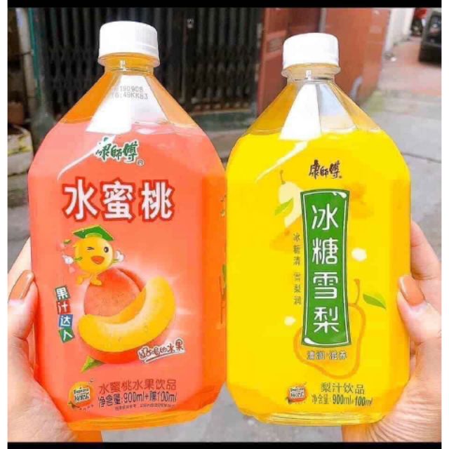 [SG] COMBO 2 CHAI NƯỚC ÉP LÊ - NƯỚC ÉP ĐÀO