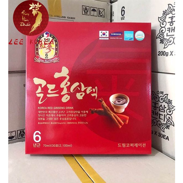 Hộp 30 gói nước hồng sâm 6 năm Korea Red Ginseng Drink Dream Hàn Quốc
