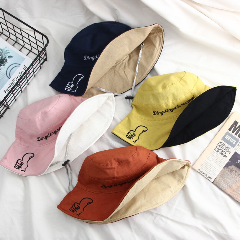 Mũ Bucket Chống Nắng Phong Cách Hàn Quốc Cho Bé Gái