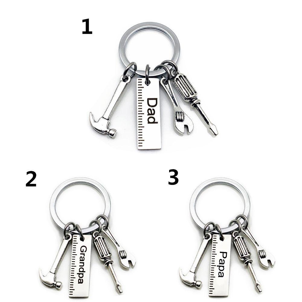 Móc Khóa Tua Vít Treo Chìa Khóa Bằng Thép Không Gỉ In Chữ BORAG Dad