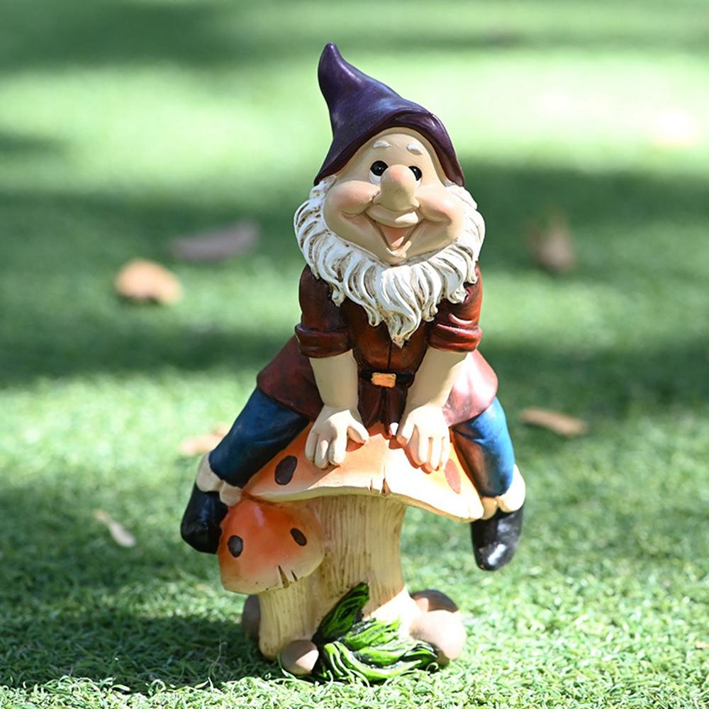 Mô Hình Chậu Hoa Gnomes Gnome Bằng Nhựa Resin Vui Nhộn Trang Trí Tiểu Cảnh