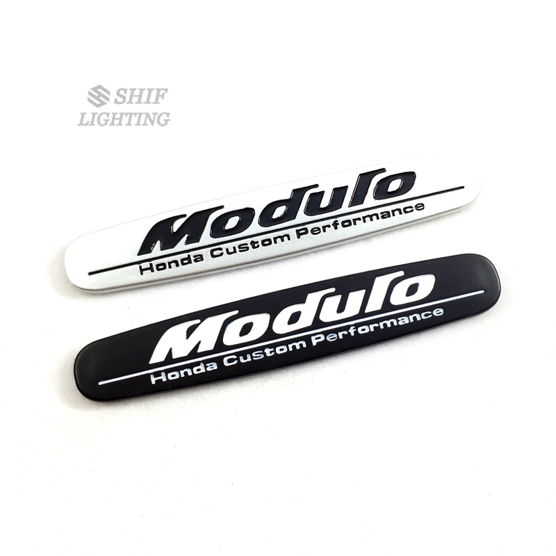 1 x ABS MODULO Logo Car Auto Body Fender Decorative Emblem Badge Decal Sticker For Honda MODULO Honda Custom Performance