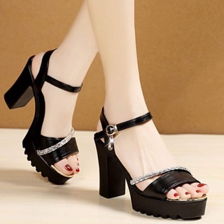 SANDAL CG ĐẾ THÔ 1 DÂY ĐÁ CAO CẤP