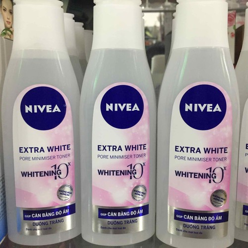 nước hoa hồng Nivea Extra White dưỡng trắng