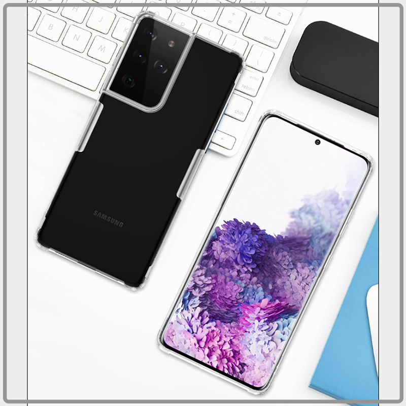 Ốp lưng cho Samsung S21 - S21 Plus - S21 Ultra TPU trong suốt Nillkin NATURE - Hàng Nhập Khẩu
