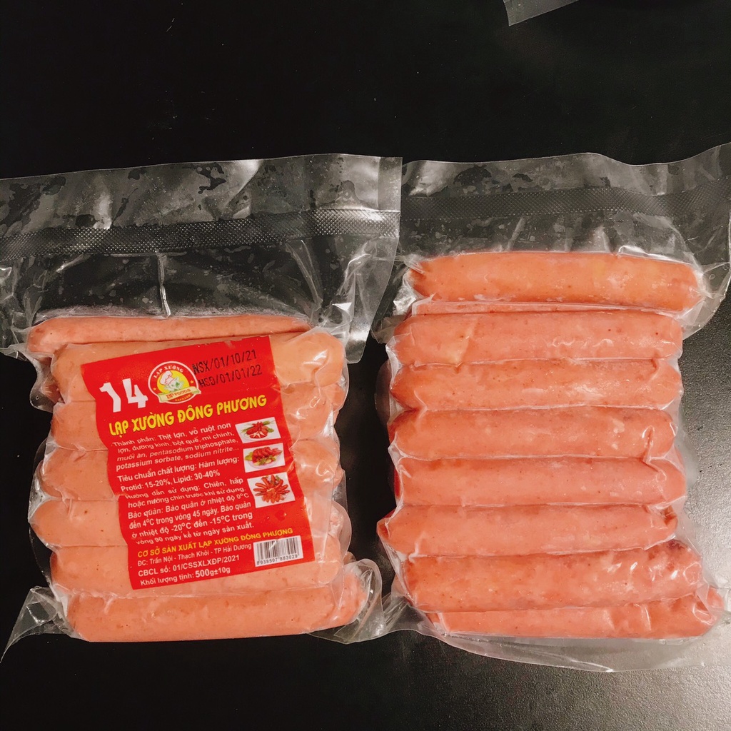 LẠP XƯỞNG TƯƠI ĐÔNG PHƯƠNG/LẠP XƯỞNG LACUSINA THƠM NGON CHUẨN VỊ  Now ship, Grab ship