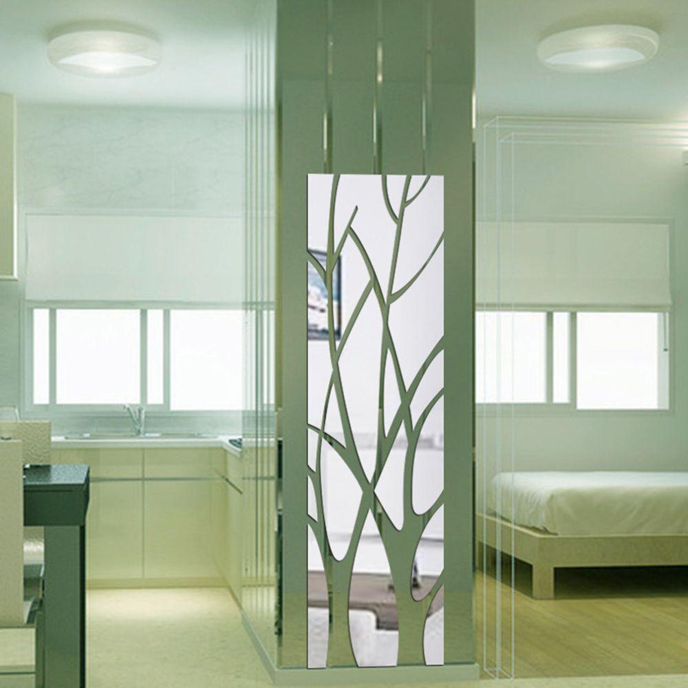Gương Dán Tường Acrylic 3D Tự Dính Trang Trí Nhà Cửa Phong Cách Hiện Đại