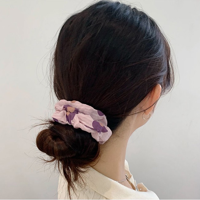 Scrunchies Cột Tóc Hoa Cúc Nhiều Màu Họa Tiết Hot Trend