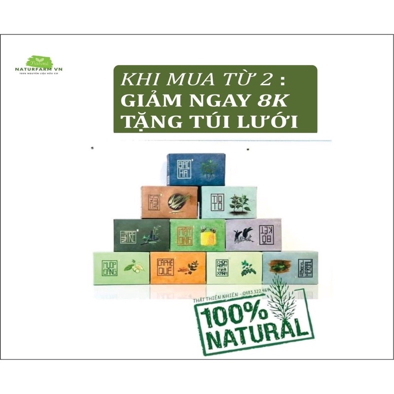 Soap xà bông sinh dược cho face & body - 100% thành phần từ thiên nhiên Handmade