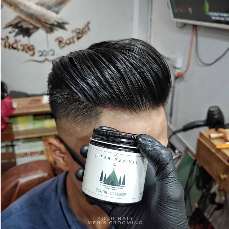 [Tặng Lược] Sáp vuốt tóc Shear Revial CRYSTAL LAKE STYLING POMADE - 96g - Chính hãng USA