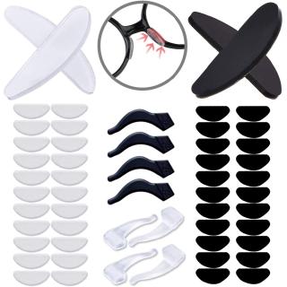 Set 5 Cặp Đệm Mũi Mắt Kính Bằng Silicon Mềm Tự Dính Thoải Mái Chống Trượt