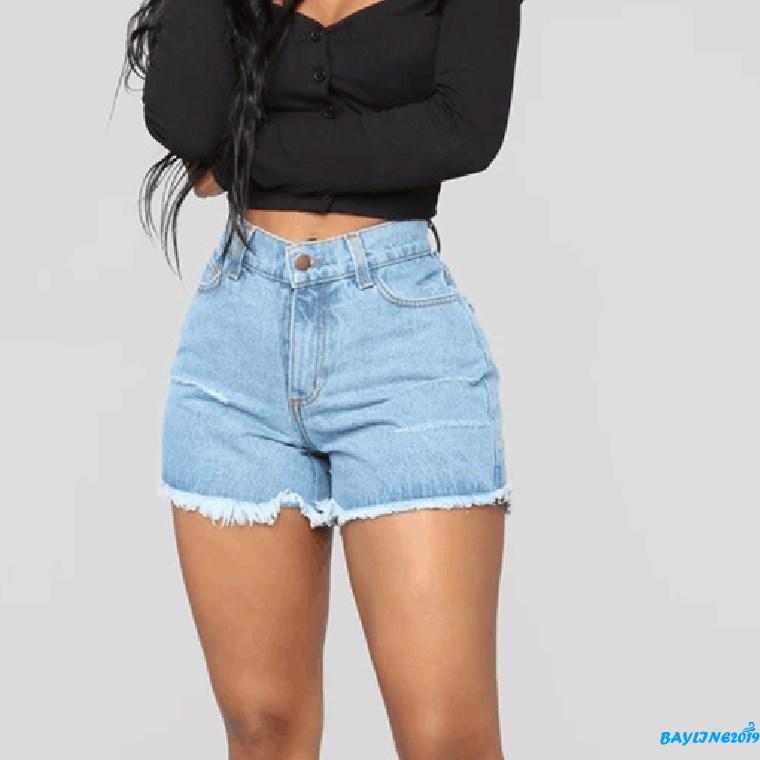 Quần Ngắn Jean Nữ Rách Kiểu Thời Trang Cá Tính