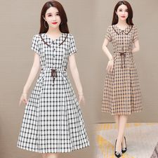 Váy Đầm Kẻ Hàng Quảng Châu