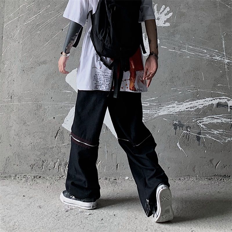 Quần âu phối dây đa năng có khóa kéo kim loại có thể tháo rời 179095