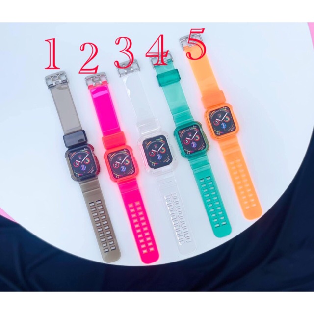 Dây nhựa trong cực xinh dành cho applewatch