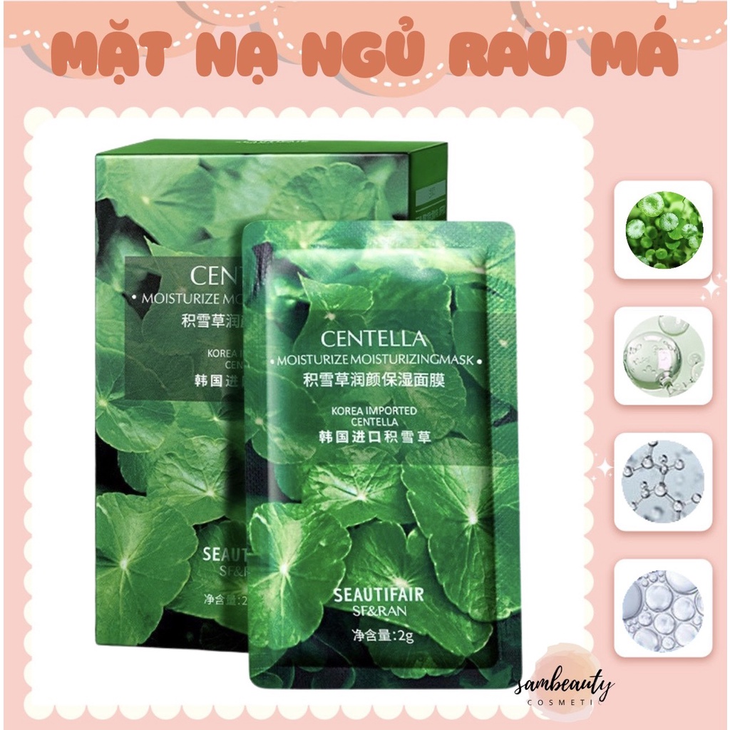 MẶT NẠ NGỦ RAU MÁ DẠNG GEL PHỤC HỒI LÀM DỊU HỖ TRỢ GIẢM MỤN GIẢM THÂM CHO DA CĂNG MỊN SamBeauty