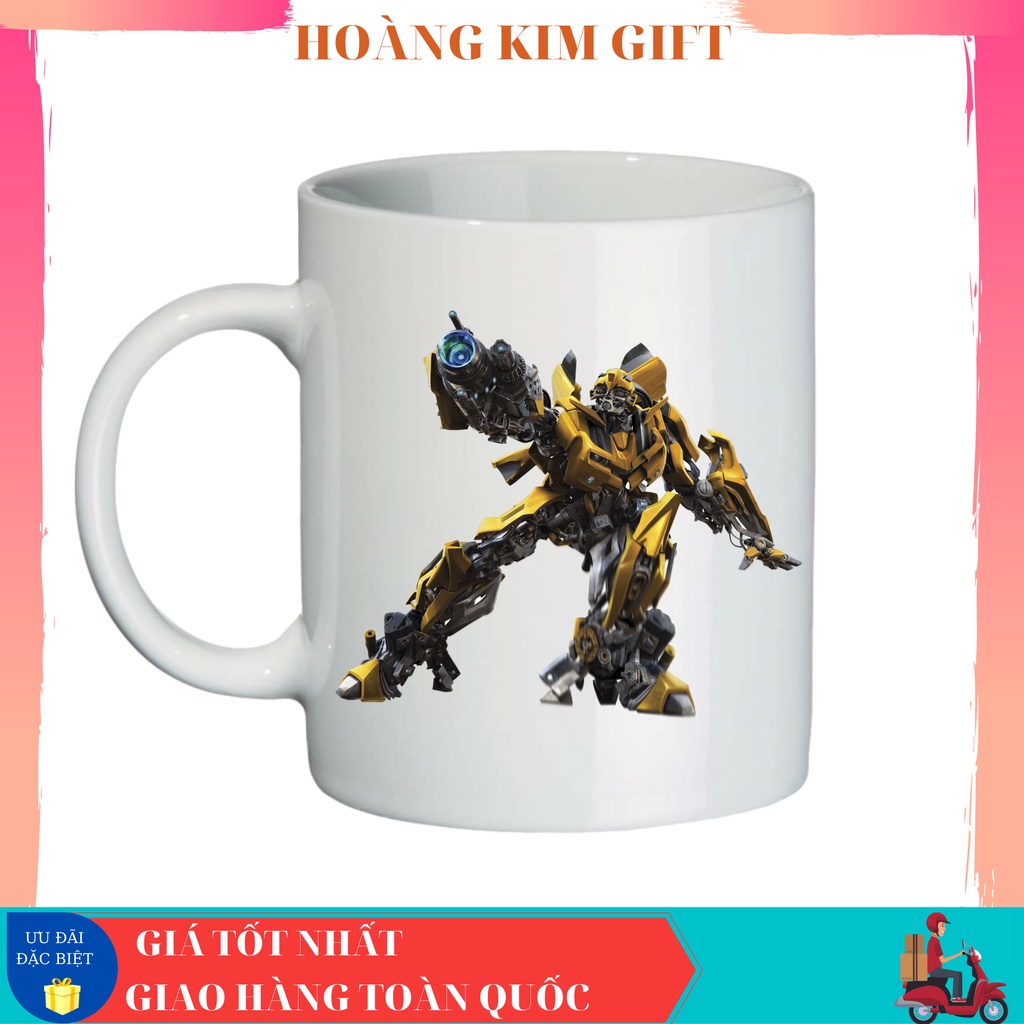 Cốc sứ, Ly sứ in hình nhân vật Transformers_Đại chiến robot siêu ngầu cho bé