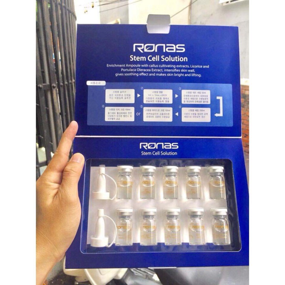 Tế Bào Gốc Ronas Hàn Quốc Làm Trắng Da ( Hộp 10 Lọ ) Date Mới | BigBuy360 - bigbuy360.vn
