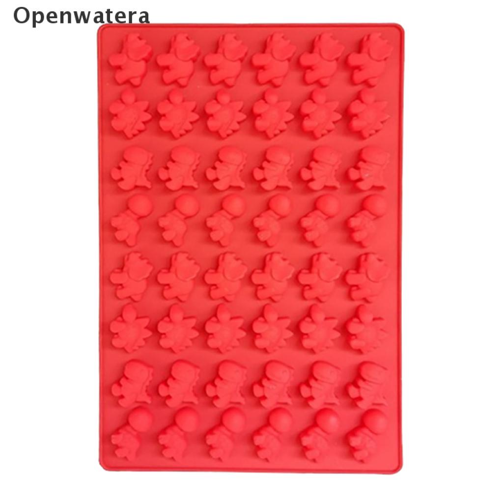 Openwatera 48 Holes Cavities Dinosaur Soft Chocolate Silicone Ice Cube Tray Mold Candy Mold VN