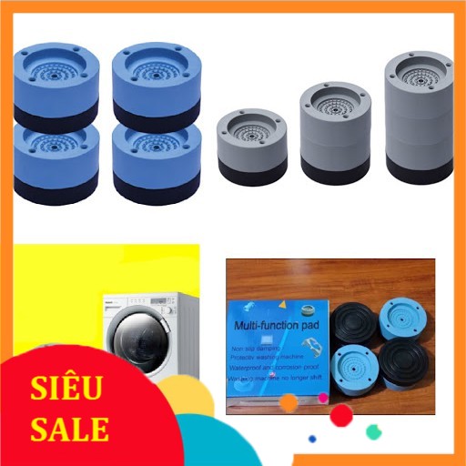 Sét 4 cái kê chân silicon loại dày chống rung máy giặt các loại/sét đế Được làm từ chất liệu cao su tự nhiên