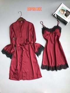 set đầm ngủ và áo choàng