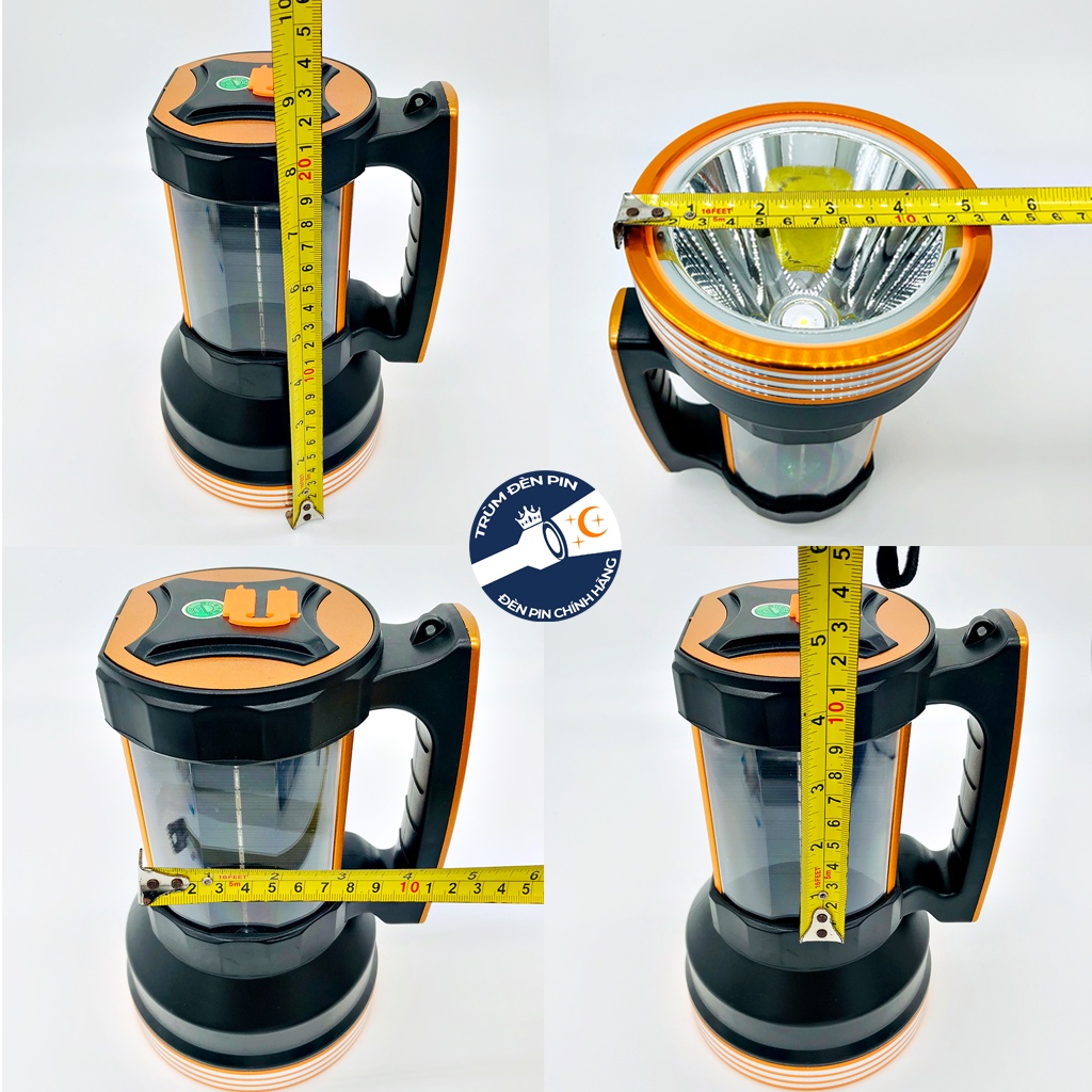 Đèn pin cầm tay siêu sáng 200W YUXING F8 LED Tích hợp năng lượng mặt trời, kèm tính năng sạc dự phòng cho điện thoại