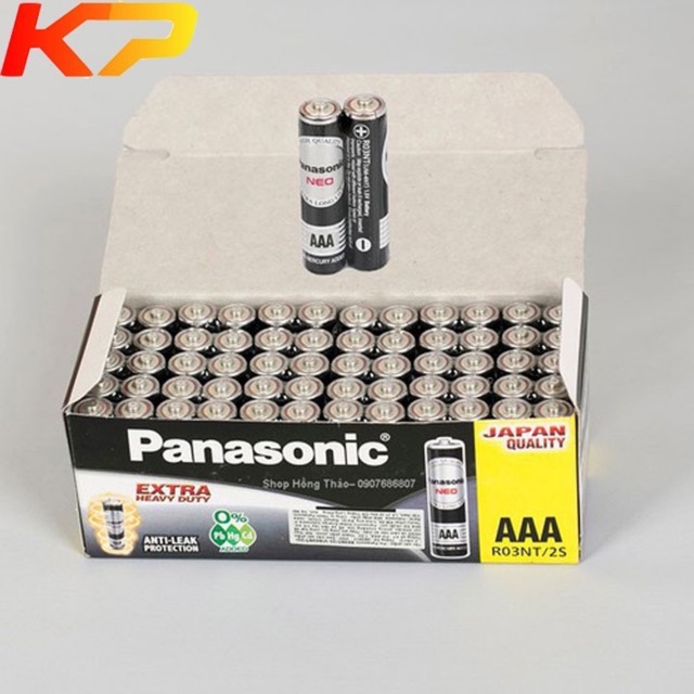 Hộp 60 Viên Pin AAA Panasonic R03NT/2S (giá 2 viên)