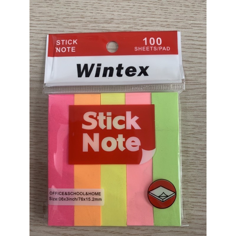 Giấy phân trang-stick note 5 màu Wintex