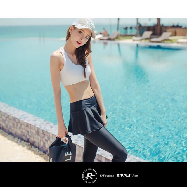 Đồ bơi đôi tay dài quần váy | BigBuy360 - bigbuy360.vn