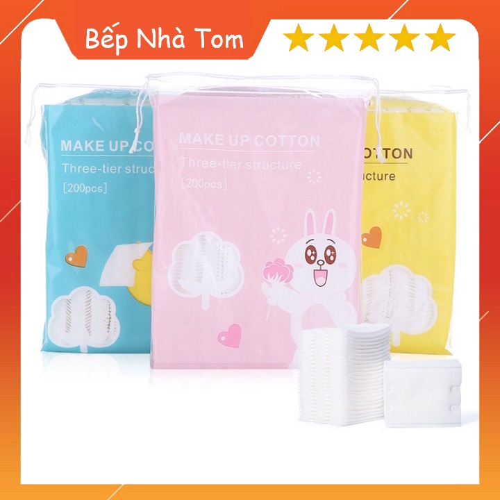 [HOT] Bông Tẩy Trang Gấu Vịt Thỏ 100% Cotton