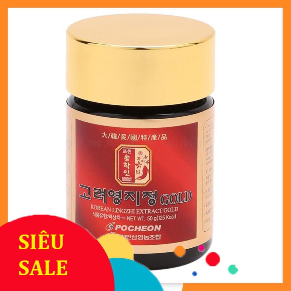 Cao Linh Chi POCHEON Hàn Quốc hộp 5 lọ - 50g (Lingzhi Extract Gold)