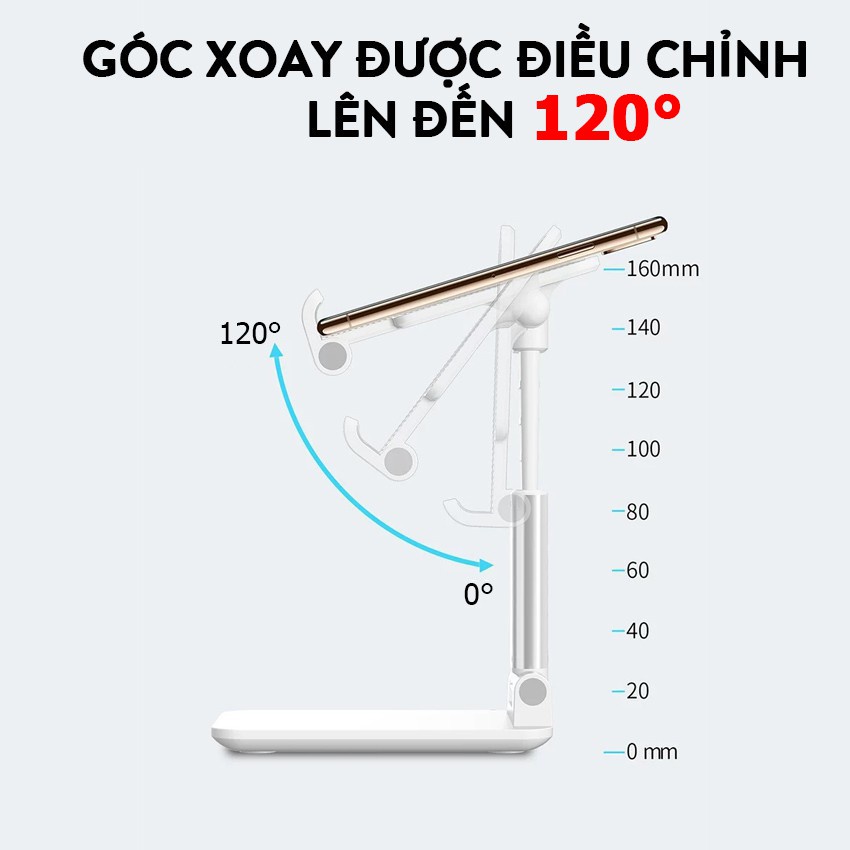 Giá đỡ điện thoại, máy tính bảng - Phụ kiện MW01 hỗ trợ xem tiktok,v.v... Gấp gọn, nhỏ, nhẹ (Mẫu mới)