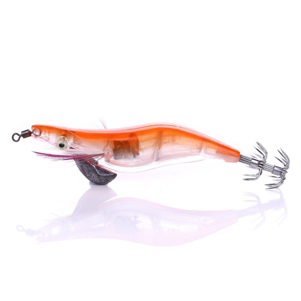 HENGJIA 21g Mực ống Jigs Fishing Tackle Lures Bả # 3.5 Tôm nước mặn