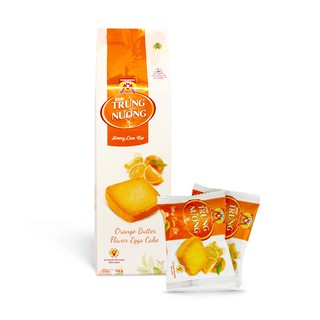 162g Bánh trứng nướng CAM BƠ tươi GIÒN RỤM - Baked Egg & Orange Butter Cakes - 1 túi CÓ 18 bánh theo chuẩn BQL ATTP