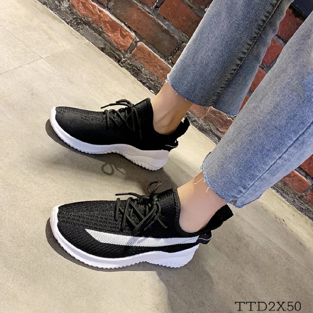 Giày Thể Thao Nữ YZ Đế Cao Su Trong (Fullbox)