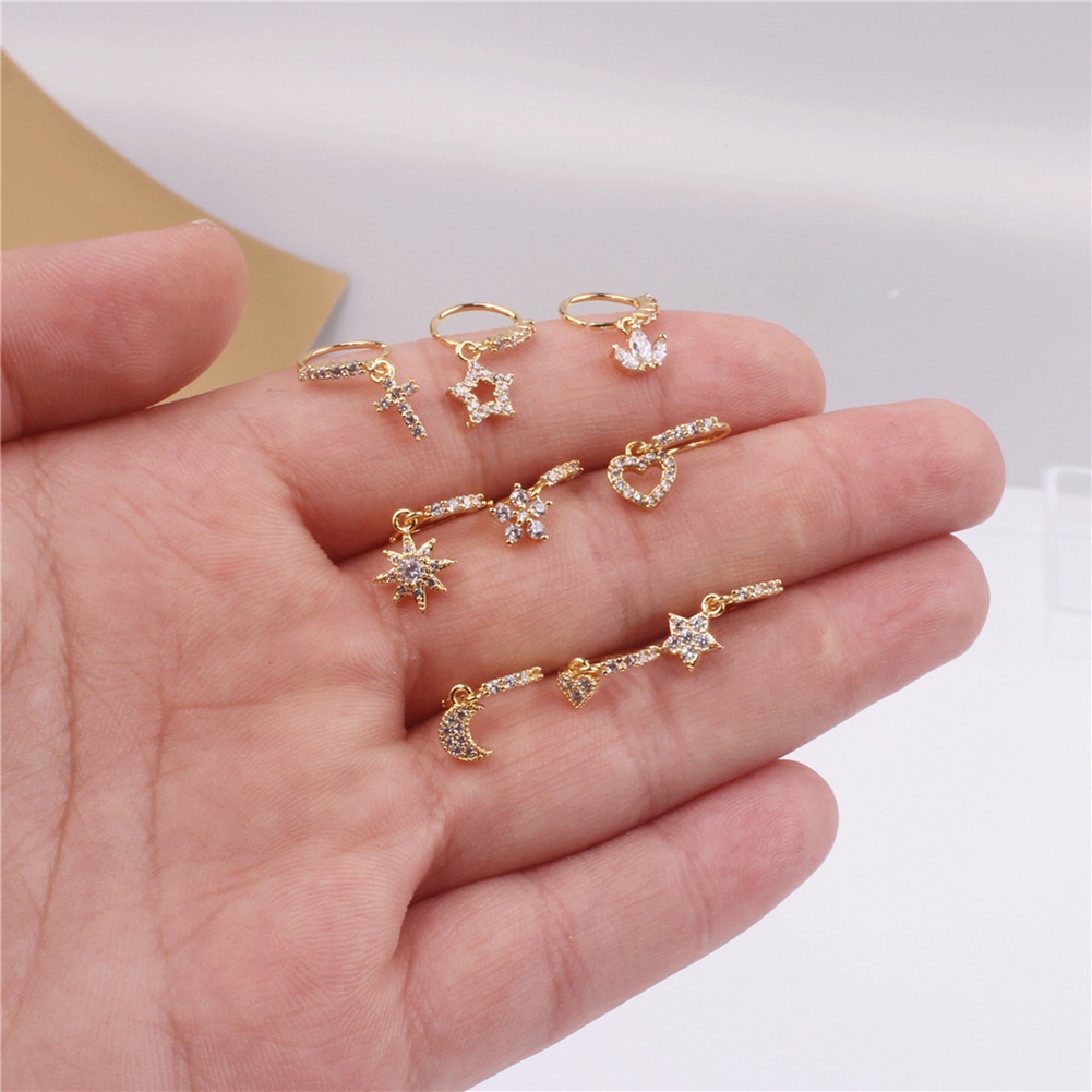 Khuyên Xỏ Mũi Hình Trái Tim Thời Trang Cá Tính