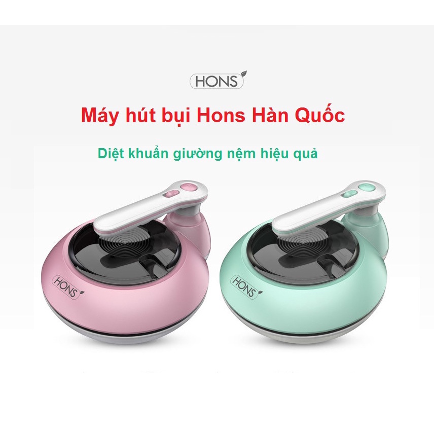 Máy Hút Bụi Giường Nệm HONS HSBC-2100 Có Bánh Xe, Tay Cầm Công Suất 400W Dung Tích 600ml Giúp Diệt Khuẩn