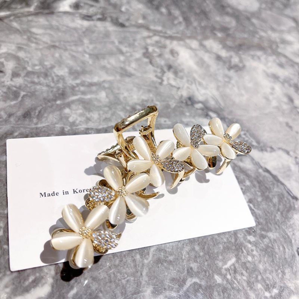 Kẹp Tóc Hình Hoa Đính Đá Thời Trang Cho Nữ
