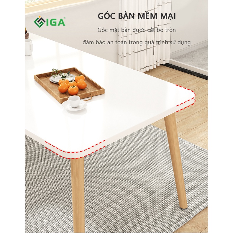 Bàn ăn 4 ghế phong cách bắc âu thương hiệu IGA  ( không bao gồm ghế ngồi) GP181