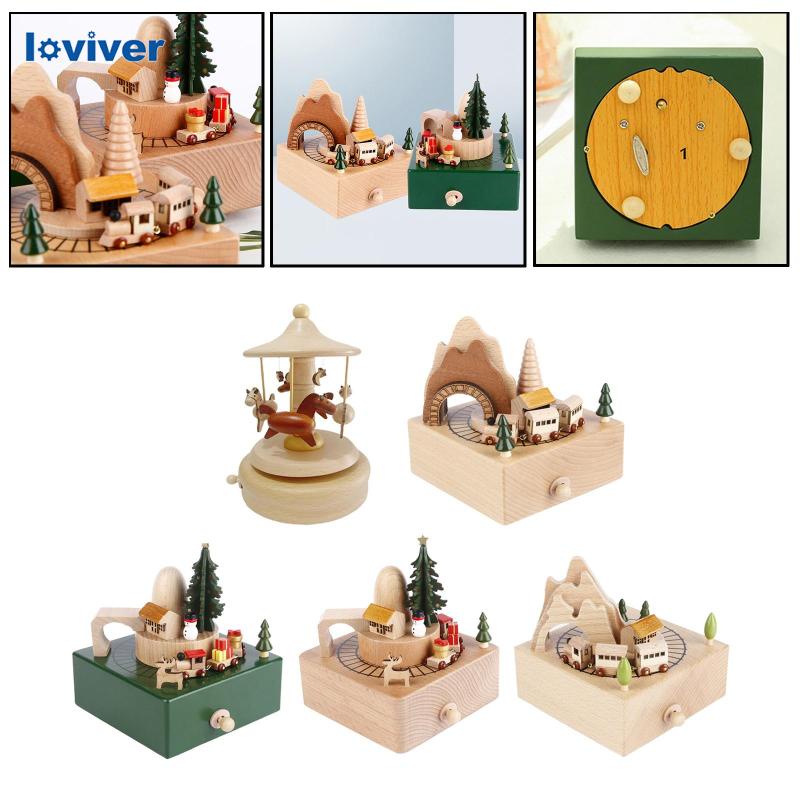 Hộp Nhạc Bằng Gỗ Hình Melody Cổ Điển