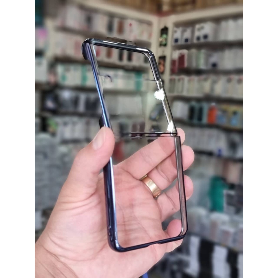 CHÍNH HÃNG  Ốp Lưng Trong cứng Viền Màu samsung Sam Sung Galaxy Z Fold 3 4 Z Flip 3 5G Không Ố Màu Hãng SULADA