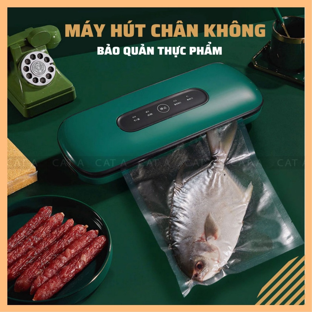 Máy hút chân không bảo quản thực phẩm ZK-3002, công suất 130W, lực hút mạnh mẽ - Tặng kèm 10 túi bảo quản - Bh 6 tháng