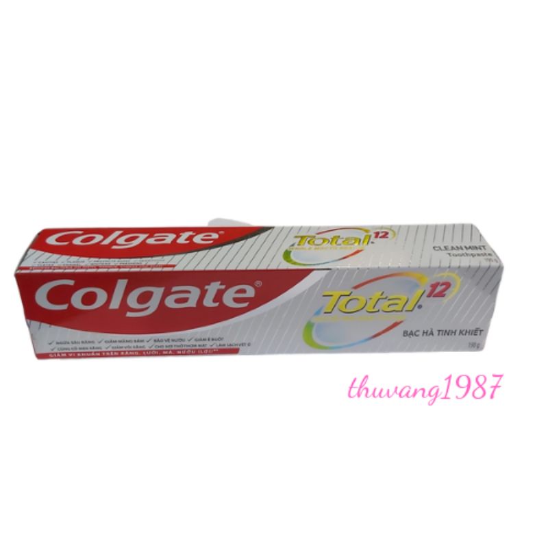 Kem đánh răng Colgate total bạc hà 190g