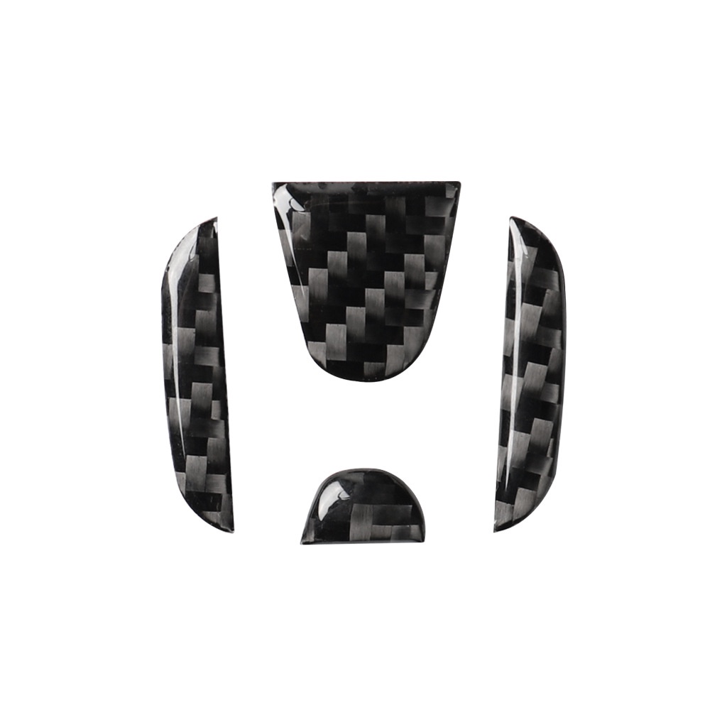 Miếng Dán In Hình logo Bằng Sợi carbon Trang Trí Cho Vô Lăng Xe Hơi Honda Civic dio crv fit CR-V Accord Odyssey