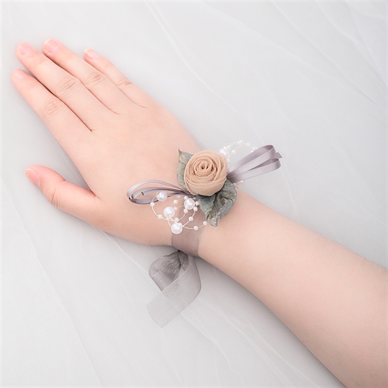 Thời Trang Vòng Hoa Đeo Cổ Tay Cho Cô Dâu