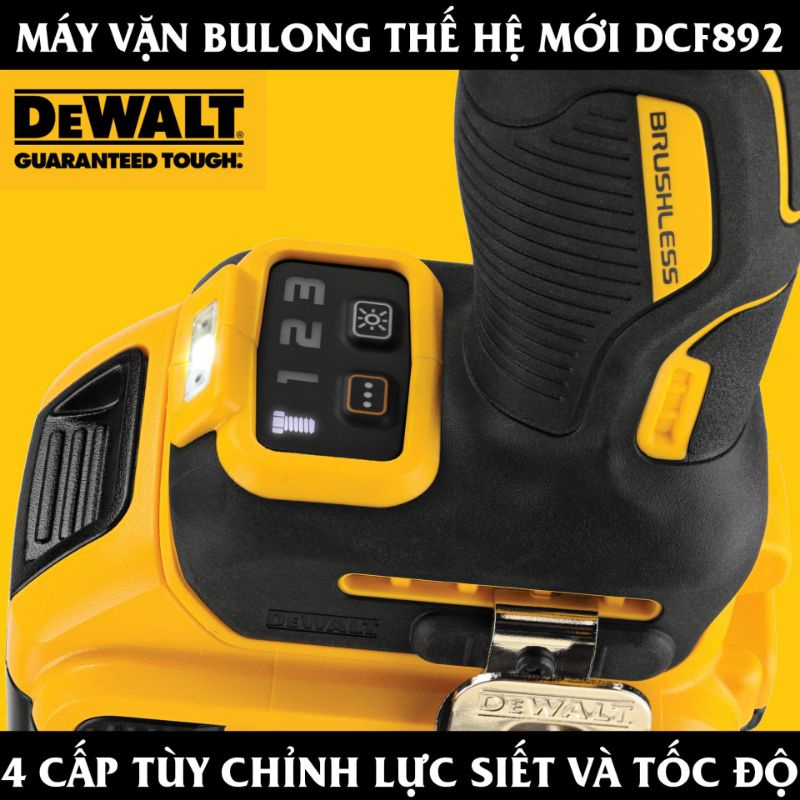 DMTT Bulong Pin 20v Dewalt DCF892N Chính Hãng BH 36 tháng