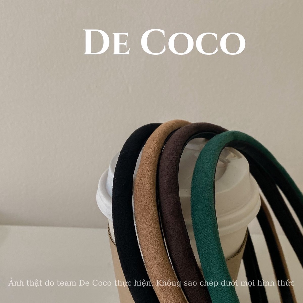 Bờm vải nỉ sắc màu, băng đô tóc bản nhỏ Yoona De Coco