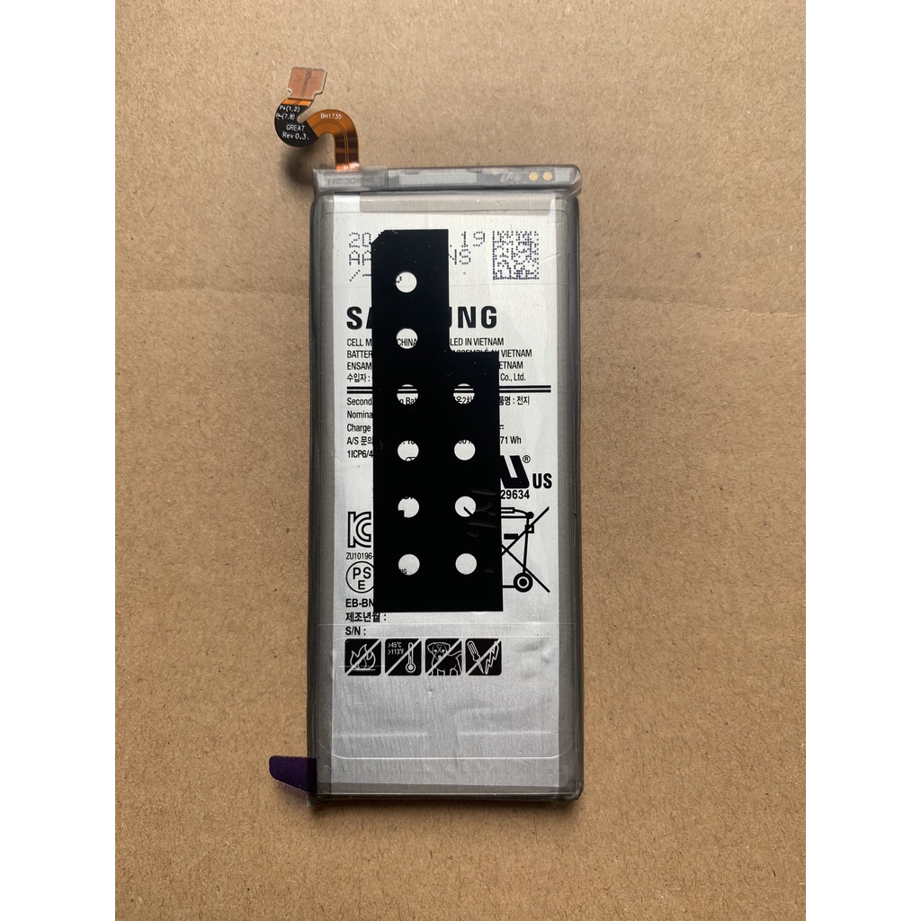 Pin samsung Note 8 mới 100% chính hãng, bảo hành 6 tháng lỗi 1 đổi 1.