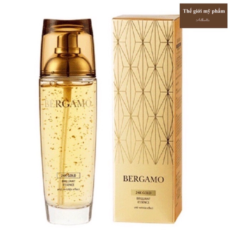 ( CHÍNH HÃNG ) Tinh Chất Dưỡng Da Bergamo Vàng Bergamo 24K Brilliant - trắng White Vita Luminant 110mL